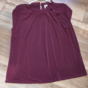 Burgundy womens blouse